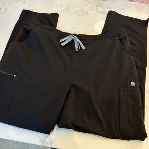 Figs Black Yola Scrub Pants size XL